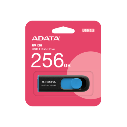 ADATA USB 3.2 RETRACTABLE 256GB BLK/BLU