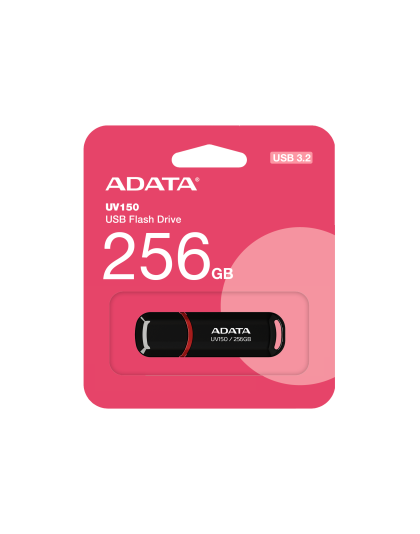 ADATA UV150 USB 3.2 256GB SNAP CAP BLACK