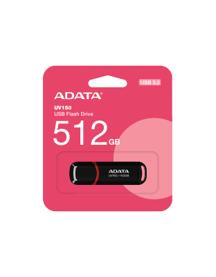 ADATA UV150 USB 3.2 512GB SNAP CAP BLACK