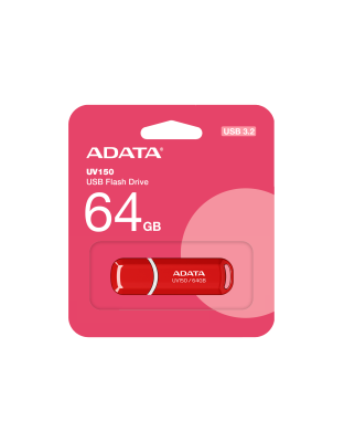 ADATA UV150 USB 3.2 64GB SNAP CAP RED