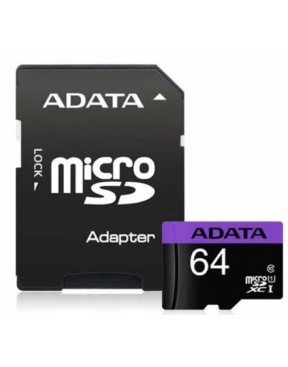 ADATA CLASS 10 MICRO SDXC 64GB + ADAPTER