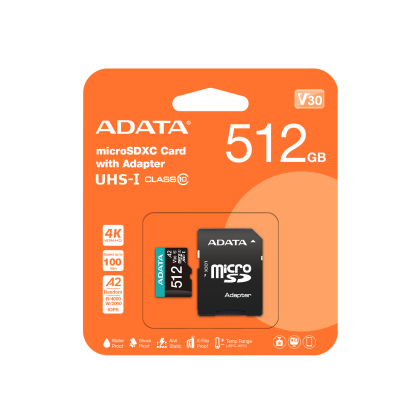 ADTAA PREMIER PRO MICROSDXC 512G UHS-I U3 CL10