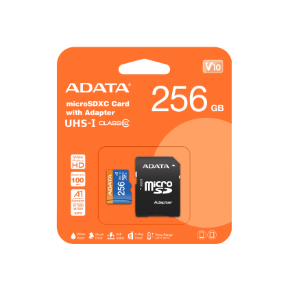 ADATA CLASS 10 MICRO UHS 256GB + ADAPTER