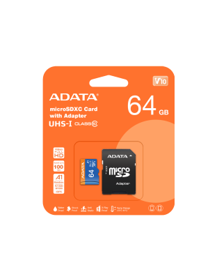 ADATA CLASS 10 MICRO UHS 64GB + ADAPTER