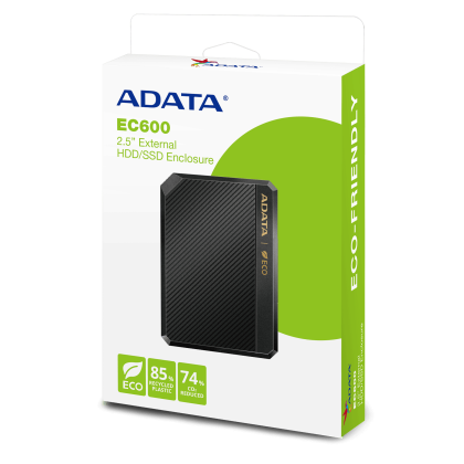 ADATA EC600 2.5” EXT HDD/SSD ENCLOSURE USB 3.2 Gen2