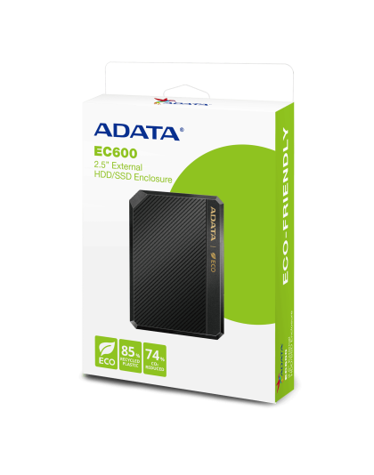 ADATA EC600 2.5” EXT HDD/SSD ENCLOSURE USB 3.2 Gen2