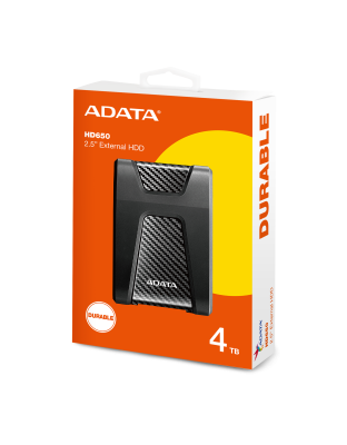 ADATA USB3.2 - 4TB EXT HDD DURABLE BLACK