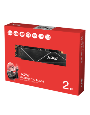 XPG GAMMIX S70 BLADE 2TB PCIe Gen4x4 M.2 2280 Solid State Drive
