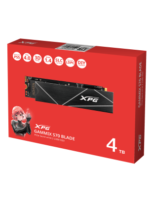 XPG GAMMIX S70 BLADE 4TB PCIe Gen4x4 M.2 2280 Solid State Drive