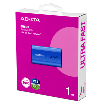 ADATA SE 880 PORTABLE SSD 1TB BLUE