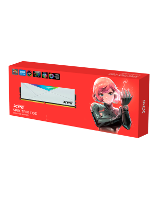 16GB ADATA XPG GAMING RGB D50 DDR4 3600 WHITE