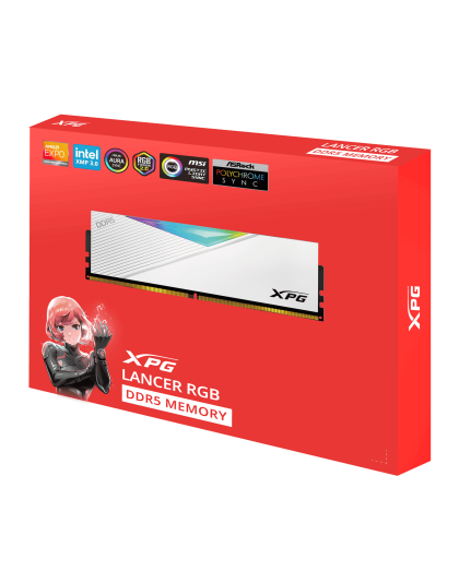 16GB ADATA XPG LANCER RGB DDR5 6000 WHITE