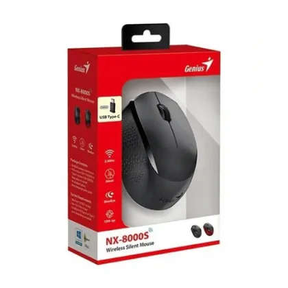 GENIUS MOUSE USB WL NX-8000S BK TYPE-C