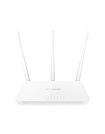 TENDA ROUTER,300MBPS 10/100 WIRELESS  ROUTER 1XWAN PORT AND 3XLAN PORT 4X5dBi EXTERNAL NON-DETACHABLE HIGHGAIN ANTENNAES