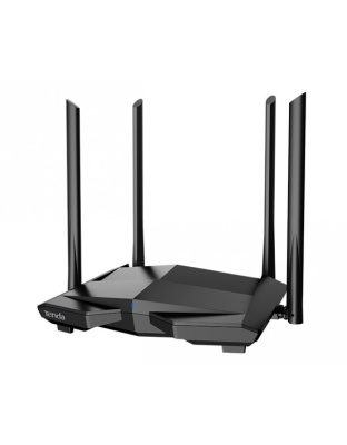 TENDA DUAL BAND ROUTER, AC1200 GIGABIT WIRELESS ROUTER 1XWAN PORT AND 3XLAN PORT 4x5dBi OMNI EXTERNAL HIGHGAIN ANTENNAES INCLUDES BEAMFORMING+ AND MU-MIMO TECHNOLOGY