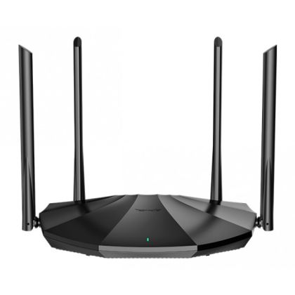 Tenda TX2 Dual Band Gigabit WiFi Router 1501 Mbps Mesh Router, 2.4GHz: 300Mbps, 5GHz: 1201 Mbps, 4 external 6dBi high-gain antennas, 1x Gigabit Ethernet RJ-45 WAN Port, 3x Gigabit Ethernet RJ-45 LAN Ports