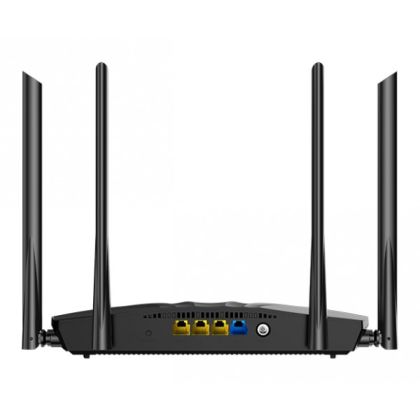Tenda TX2 Dual Band Gigabit WiFi Router 1501 Mbps Mesh Router, 2.4GHz: 300Mbps, 5GHz: 1201 Mbps, 4 external 6dBi high-gain antennas, 1x Gigabit Ethernet RJ-45 WAN Port, 3x Gigabit Ethernet RJ-45 LAN Ports