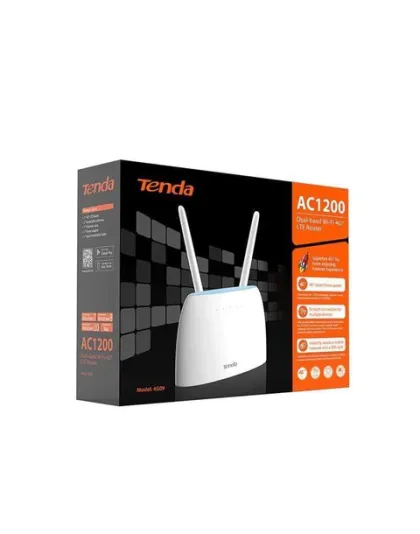 Tenda 4G09 Wi-Fi 5 Wireless Router - Dual-band 2.4GHz and 5GHz Gigabit Ethernet 3G 4G White