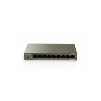 TENDA DESKTOP  SWITCH 10/100 8-PORT POE 57W 1 PORT 10/100 FAST-ETHERNET UPLINK