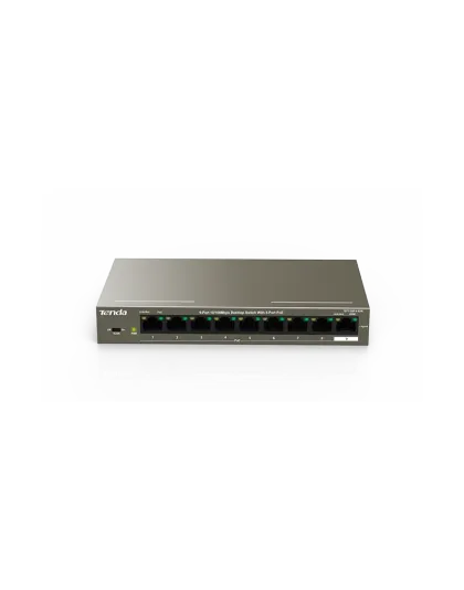 TENDA DESKTOP  SWITCH 10/100 8-PORT POE 57W 1 PORT 10/100 FAST-ETHERNET UPLINK