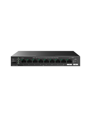 TENDA DESKTOP SWITCH 8 X 10.100/1000 PORT POE, 1 X 10/100/1000 + 1 X 10/100/1000 SFP PORT - 150W