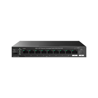 TENDA DESKTOP SWITCH 8 X 10.100/1000 PORT POE, 1 X 10/100/1000 + 1 X 10/100/1000 SFP PORT - 150W