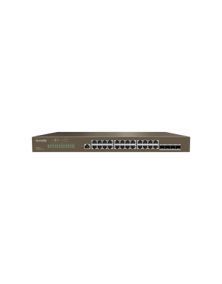 TENDA RACKMOUNT/DESKTOP L2 SWITCH 24 PORT GIGABIT 4XSFP