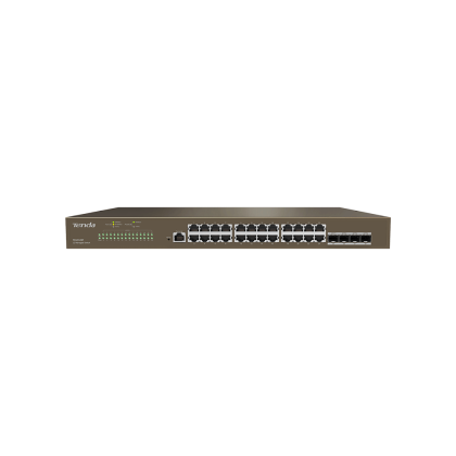 TENDA RACKMOUNT/DESKTOP L2 SWITCH 24 PORT GIGABIT 4XSFP