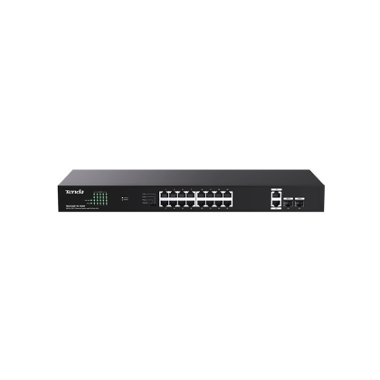 TENDA SWITCH, ETHERNET16-PORT POE 150W
