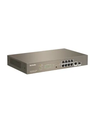 TENDA LAYER 3 MANAGED SWITCH, 8 PORT GIGABIT POE INCLUDING 1 GIGABIT &amp;  1 1000Mbps BASE-X SFP PORTS