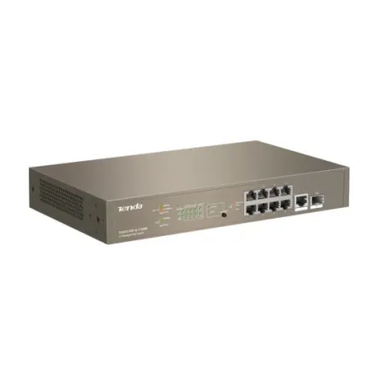 TENDA LAYER 3 MANAGED SWITCH, 8 PORT GIGABIT POE INCLUDING 1 GIGABIT &amp;  1 1000Mbps BASE-X SFP PORTS