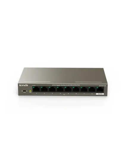 TENDA DESKTOP SWITCH GIGABIT 8 PORT POE 93W 1 PORT GIGABIT UPLINK