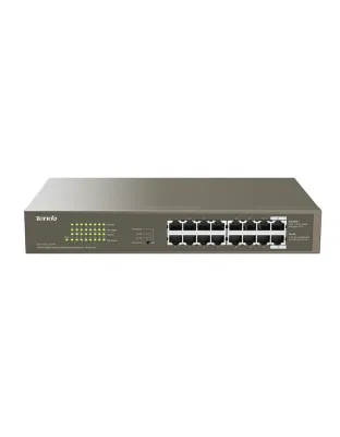 TENDA RACKMOUNT SWITCH GIGABIT 16 PORT POE 150W (INCLUDES BRACKETS)