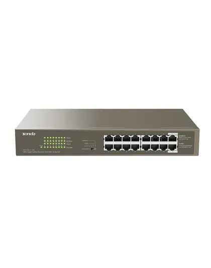 TENDA RACKMOUNT SWITCH GIGABIT 16 PORT POE 150W (INCLUDES BRACKETS)