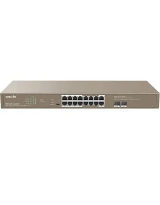 TENDA RACKMOUNT SWITCH GIGABIT 16 PORT POE with 2 x SFP 250W