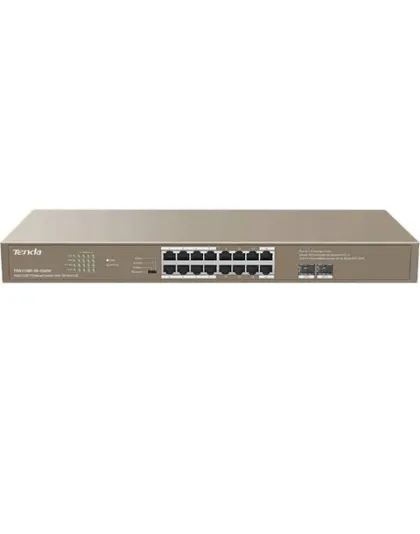 TENDA RACKMOUNT SWITCH GIGABIT 16 PORT POE with 2 x SFP 250W