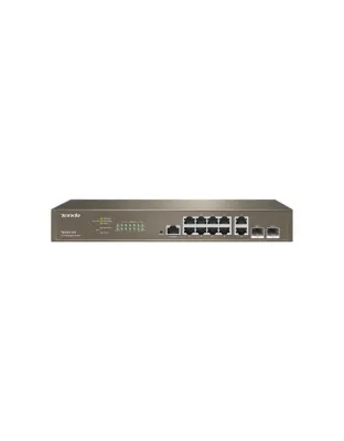 TENDA LAYER 3 MANAGED SWITCH, 10 PORT GIGABIT INCLUDING 2 1000Mbps BASE-X SFP PORTS