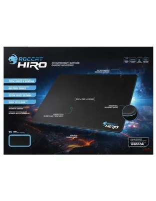 ROCCAT PAD, HIRO 3D SUPREMACY SURFACE 350x250x2.5MM - Black and Blue