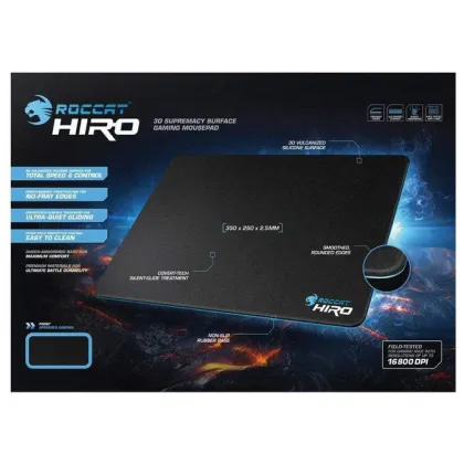 ROCCAT PAD, HIRO 3D SUPREMACY SURFACE 350x250x2.5MM - Black and Blue