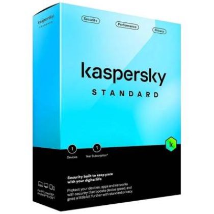 Kaspersky Standard 2024 - 1 Device / 1 Year - Payment and Online Banking Protection / Performance Optimization - Download Only