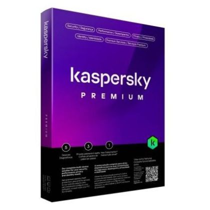 Kaspersky Premium 2024 - 5 Devices / 1 Year - Unlimited VPN / Anti-Phishing and Firewall / Parental Controls / Password Manager - Download