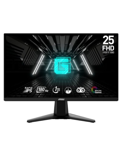 MSI G255F 25″ Gaming Monitor 1920×1080 (FHD) Rapid IPS 1ms 180Hz Adaptive Sync HDMI Displayport Black Unboxed