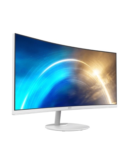 MSI PRO MP341CQ Professional Monitor 3440×1440 (UWQHD) VA 1ms 100Hz HDMI White