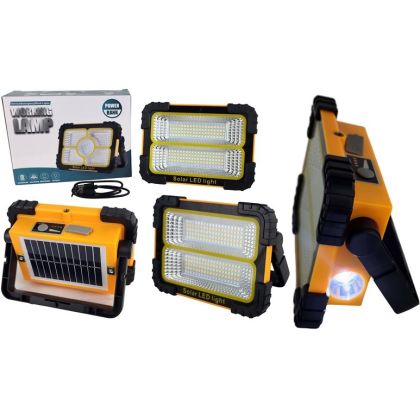 Solarix Orange Solar 30W Portable Rechargeable LED Light
