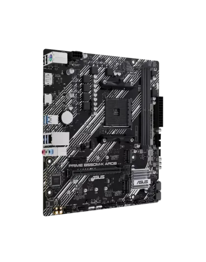 ASUS PRIME B550M-K ARGB, AMD, Socket AM4, DDR4-SDRAM, 64 GB, DIMM, Dual-channel