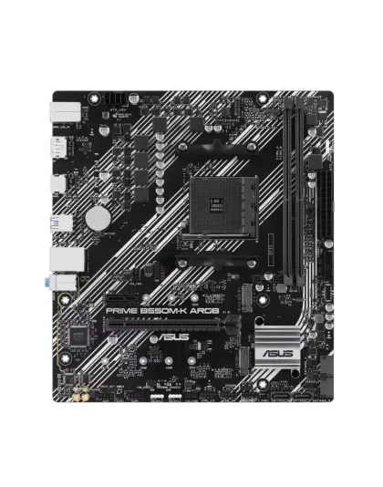 ASUS PRIME B550M-K ARGB, AMD, Socket AM4, DDR4-SDRAM, 64 GB, DIMM, Dual-channel