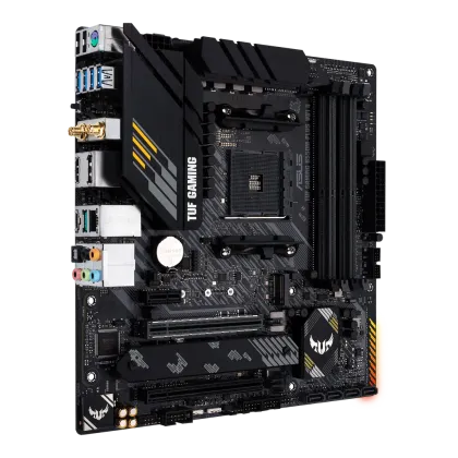 ASUS TUF GAMING B550M-PLUS WIFI II, AMD, Socket AM4, AMD Ryzen™ 3, AMD Ryzen™ 5, AMD Ryzen™ 7, 3rd Generation AMD Ryzen™ 9, AMD Ryzen 9 5th Gen, Socket AM4, DDR4-SDRAM, 128 GB