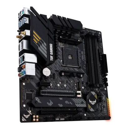 ASUS TUF GAMING B550M-PLUS WIFI II, AMD, Socket AM4, AMD Ryzen™ 3, AMD Ryzen™ 5, AMD Ryzen™ 7, 3rd Generation AMD Ryzen™ 9, AMD Ryzen 9 5th Gen, Socket AM4, DDR4-SDRAM, 128 GB