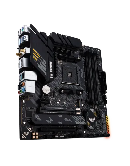 ASUS TUF GAMING B550M-PLUS WIFI II, AMD, Socket AM4, AMD Ryzen™ 3, AMD Ryzen™ 5, AMD Ryzen™ 7, 3rd Generation AMD Ryzen™ 9, AMD Ryzen 9 5th Gen, Socket AM4, DDR4-SDRAM, 128 GB