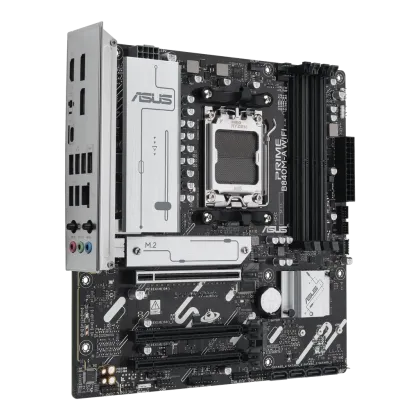 ASUS Motherboard/mATX/AM5/DDR5/4xDIMM/Max.256GB/1xPCIe4x16/2xPCIe3x16/ 3xM.2/4xSATA 6Gb/s/2xDP/1xHDMI/RAID/WIFI 6E